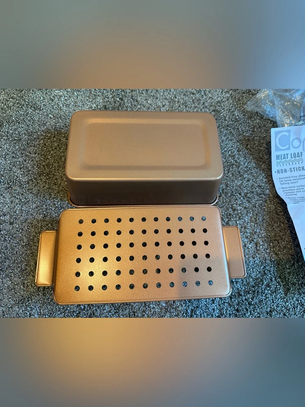 Copper Meatloaf Pan New